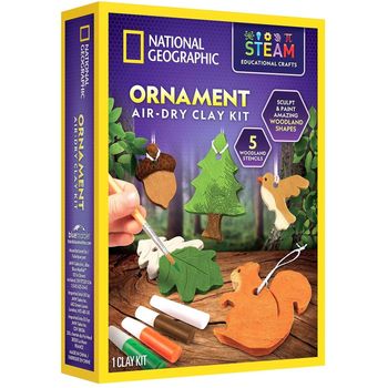 National Geographic Ornament Air Dry Clay Kit