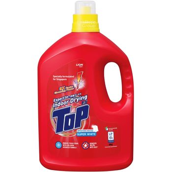 Top Concentrated Liquid Detergent Bottle Super White 4kg