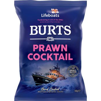 Burts Snacks Potato Chips Prawn Cocktail 150g