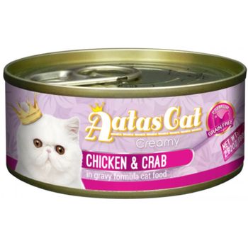 Aatas Cat Creamy Chicken And Crab in Gravy 80g