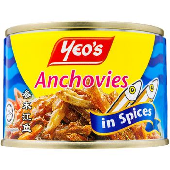 Yeo's Anchovies In Spices 160g