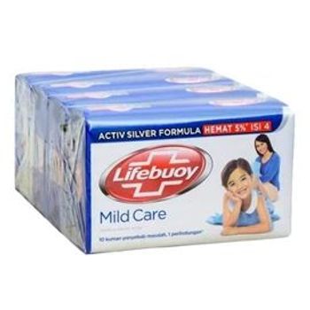Lifebuoy Anti bacterial Soap Mild Care - 4s x 110g