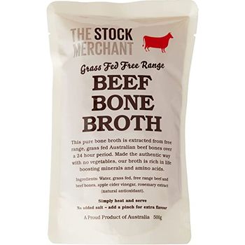 The Stock Merchant Grass Fed Beef Bone Broth 500g Beef