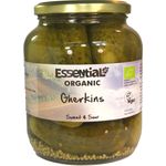 Essential Organic Sweet & Sour Gherkins 180g