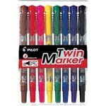 Pilot Twin Marker Set of 8