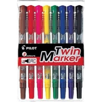 Pilot Twin Marker Set of 8