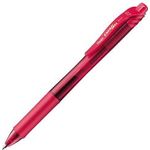 Pentel Knock Gel Ballpoint Pen Energel X 0.7mm Regular Triagle Tip Red Ink BL107B
