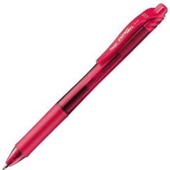 Pentel Knock Gel Ballpoint Pen Energel X 0.7mm Regular Triagle Tip Red Ink BL107B