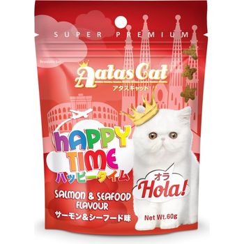 Aatas Cat Happy Time Hola Salmon And Seafood Flavour 60g