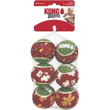 Kong Dog Toy Holiday Squeakair Balls Small 34g