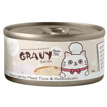 Jolly Cat Gravy Series Fresh White Meat Tuna & Katsuobushi 80g