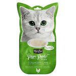 Kit Cat Purr Puree Plus+ Collagen Care Chicken Paste Cat Treats 4 X 15g