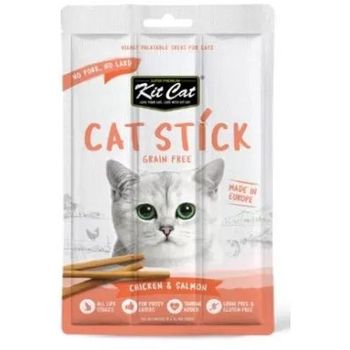 Kit Cat Grain Free Cat Stick Chicken And Salmon Cat Treats 15g