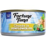 Fortune Tuna Chunk In Sunflower Oil 185g