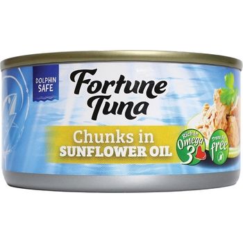 Fortune Tuna Chunk In Sunflower Oil 185g