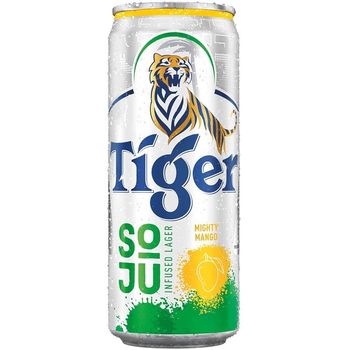 Tiger Soju Infused Lager Mighty Mango Beer Can 320ml