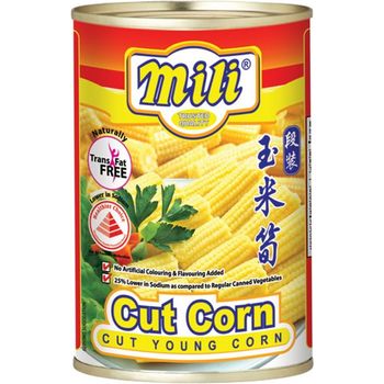 Mili Cut Young Corn 400g