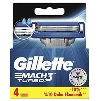 Gillette Mach3turbo Pack Of 4spare Blades