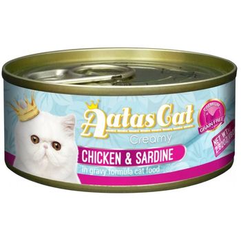 Aatas Cat Canned Food Creamy Chicken And Sardine 80g