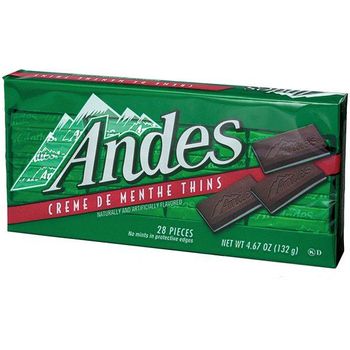 Andes Creme De Menthe Thins 132g