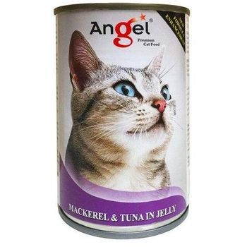 Angel Cat Canned Food Mackerel And Tuna In Jelly 400g