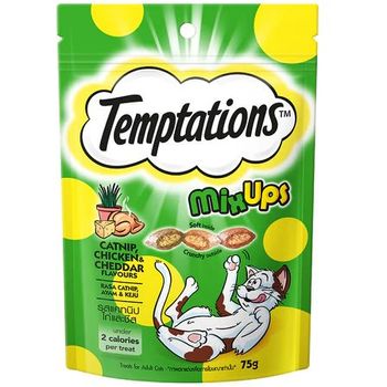 Temptations Cat Mixups Catnip Chicken And Cheddar 75g