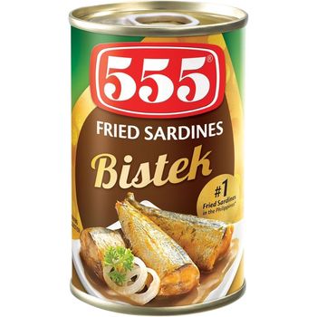 555 Fried Sardines Bistek 155g