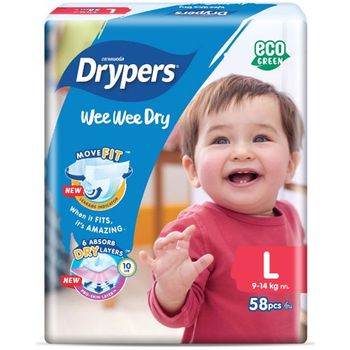 Drypers Large 58pcs