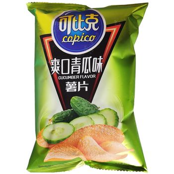 可比克薯片青瓜味32G | Copico Potato Chips Cucumber Flavour 32g
