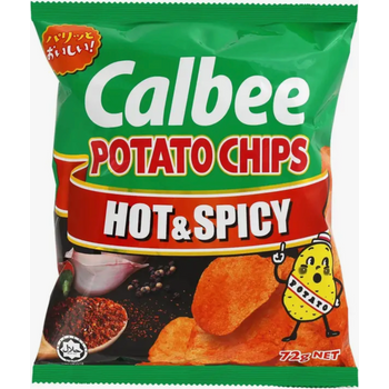 Calbee Potato Chips Hot And Spicy 72g
