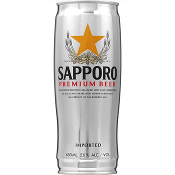 Sapporo Premium Beer Can 650ml