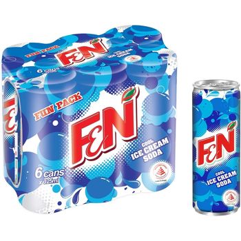 F&N Can Drink Ice Cream Soda Fun Pack 6 x 325ml