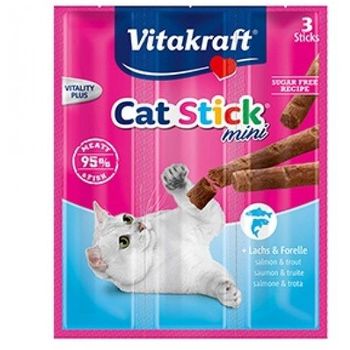 Vitakraft Cat Treat Stick Mini Salmon And Trout