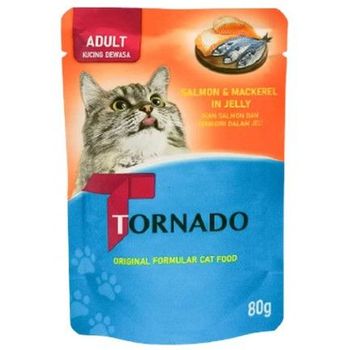 Tornado Pouch Salmon And Mackerel In Jelly 80g