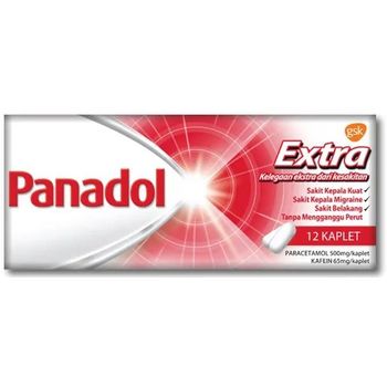 Panadol Extra Pain Relieve Paracetamol And Caffeine 12pcs