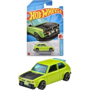 Mattel Hot Wheels Basic Car Honda Civic Custom Green Mini Car Japan w/ Tracking