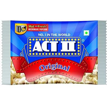 Act II Microwave Popcorn Natural 99g