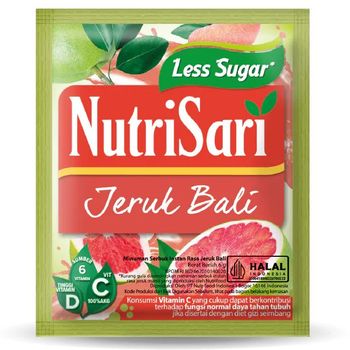Nutrisari Less Sugar Jeruk Bali x 11g