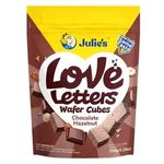 Julie's Love Letter Wafer Cubes - Chocolate Hazelnut 150 