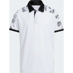 Adidas Boys Printed Colorblock Golf Polo Shirt