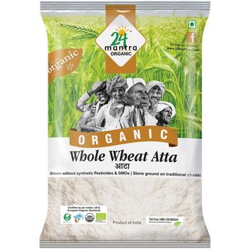 24 Mantra Organic Whole Wheat Atta 5kg