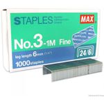 Max No.3-1M 24 6 Staples Pack of 2