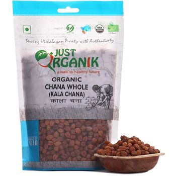 Just Organik Chana Whole Kala Chana 500g