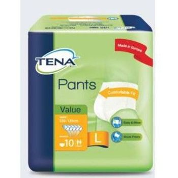 TENA L ADULT DIAPER PANTS VALUE 39"-53" 10+3PCS