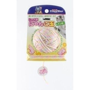 DoggyMan Hayashi Playing Cat Nyanko Ball Rainbow 22g