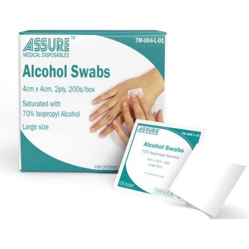 Assure Alcohol Swab Sterile 2ply 4cm X 4cm
