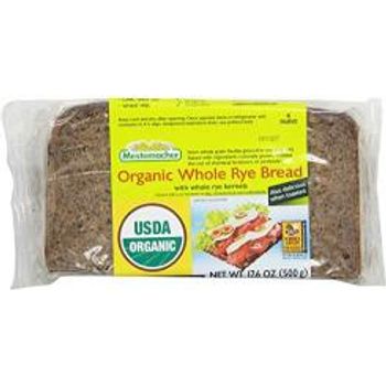 Mestemacher Bread Organic Whole Rye 17.6 Ounce Packages Pack of 12