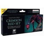 Vallejo Vj74103 Fantasy-pro Crimson Set Toy Red