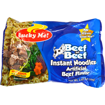 Lucky Me Instant Noodles Beef Na Beef 55g