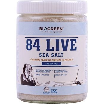 Biogreen 84 Live Sea Salt Fine 400g